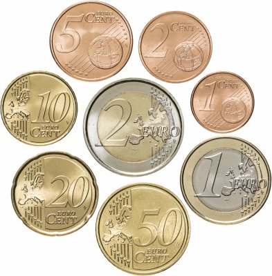 купить Португалия полный набор монет евро для обращения 2004 (8 штук, UNC)