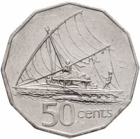 купить Фиджи 50 центов (cents) 1990-2006, случайная дата