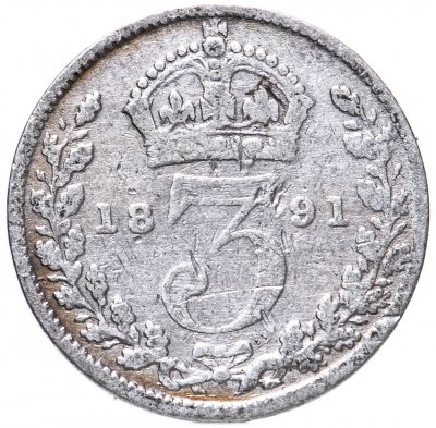 купить Великобритания 3 пенса (pence) 1891