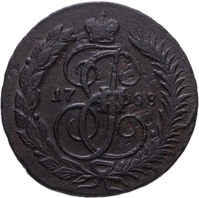 купить 2 копейки 1788 ММ гурт сетчатый