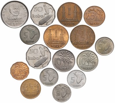 купить Нигерия набор из 16 монет 1973-1991