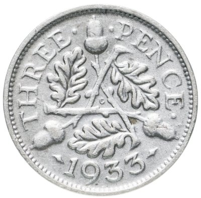 купить Великобритания 3 пенса (pence) 1933