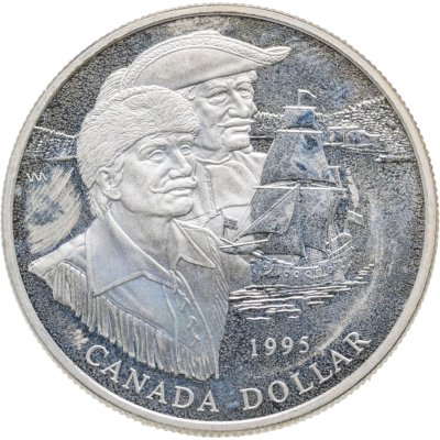 купить Канада 1 доллар (dollar) 1995 "325 лет Компании Гудзонова залива"