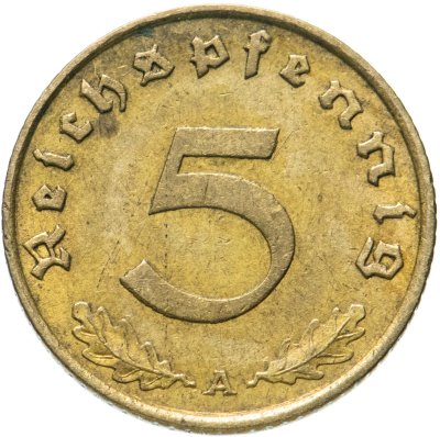 купить Германия (Третий Рейх) 5 рейхспфеннигов 1937-1939, случайный год
