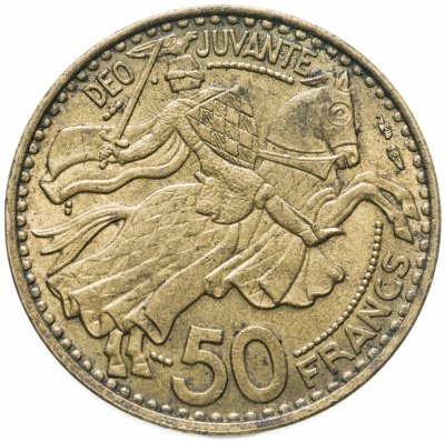 купить Монако 50 франков 1950