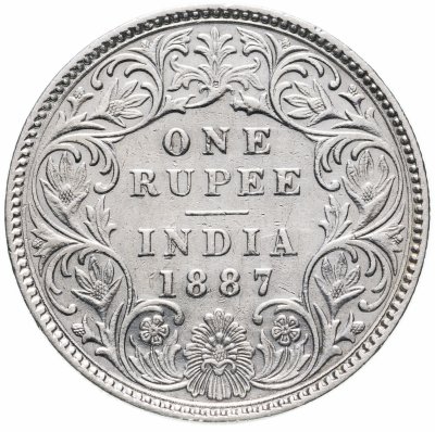купить Индия (Британская) 1 рупия (rupee) 1887