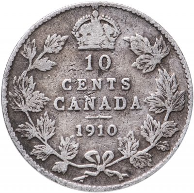 купить Канада 10 центов (cents) 1910