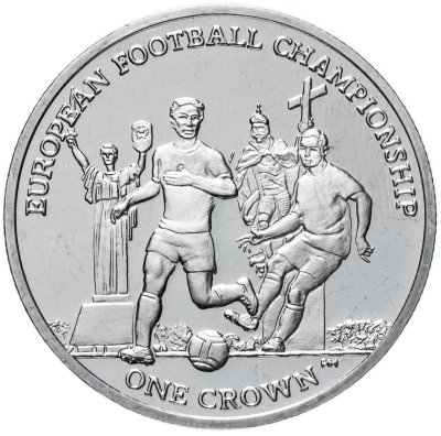 купить Остров Мэн 1 крона (crown) 2012 Чемпионат Европы по футболу 2012, Польша-Украина