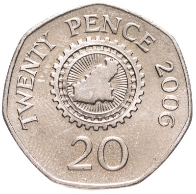 купить Гернси 20 пенсов (pence) 2006