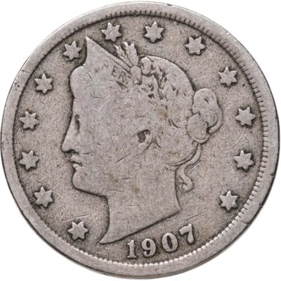купить США 5 центов (cents) 1907 Liberty Nickel