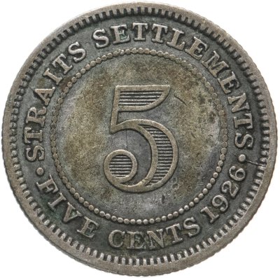 купить Стрейтс Сетлментс 5 центов (cents) 1926