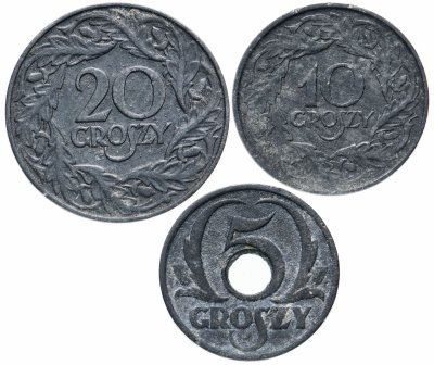 купить Польша набор из 3-х монет 1923-1939