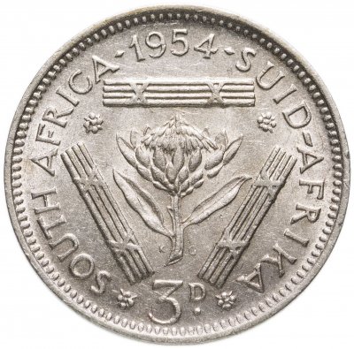 купить ЮАР 3 пенса (pence) 1954