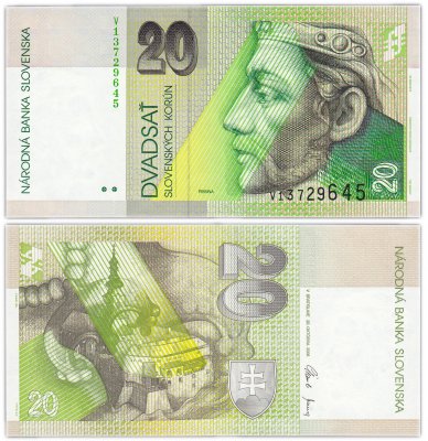 купить Словакия 20 крон 2006 (Pick 20g)
