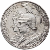 Купить Германская Империя (Пруссия) 2 марки (mark) 1901 "200 лет Пруссии"