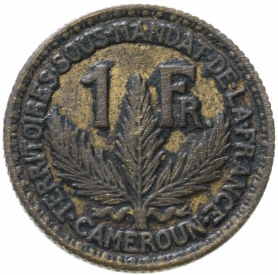 купить Французский Того 1 франк 1924