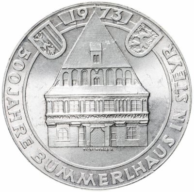 купить Австрия 50 шиллингов (shillings) 1973 "500 лет гостинице "Золотой лев"