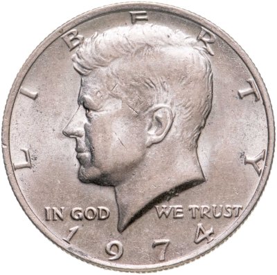купить США 50 центов (1/2 доллара, half dollar) 1974 "Kennedy Half Dollar (Кеннеди)"
