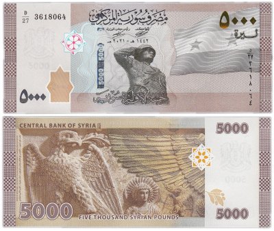 купить Сирия 5000 фунтов 2021