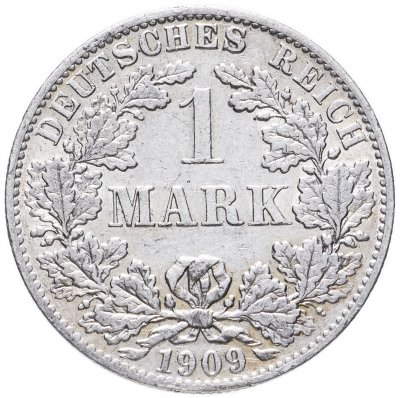купить Германская империя1 марка 1909 A знак монетного двора: "A" - Берлин