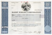 купить Акция США BARRY WRIGHT CORPORATION, 1981 г.