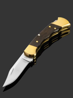 купить Складной нож Buck Ranger 112 Finger Grooved (0112BRSFG), сталь 420HC, рукоять дерево