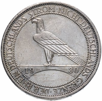 купить Германия (Веймарская республика) 3 рейхсмарки 1930 G "Освобождение Рейнской области (Рейнланда)"