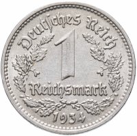 купить Германия (Третий рейх) 1 рейхсмарка (reichsmark) 1934 "D"