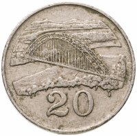 купить Зимбабве 20 центов (cents) 1980-1997, случайная дата