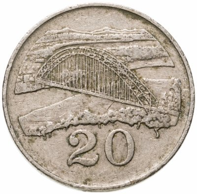 купить Зимбабве 20 центов (cents) 1980-1997, случайная дата