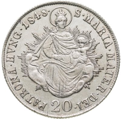 купить Венгрия 20 крейцеров 1848