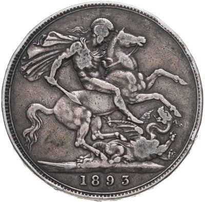 купить Великобритания 1 крона (crown) 1893