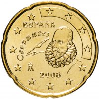 Купить Испания 20 центов (cents) 2008