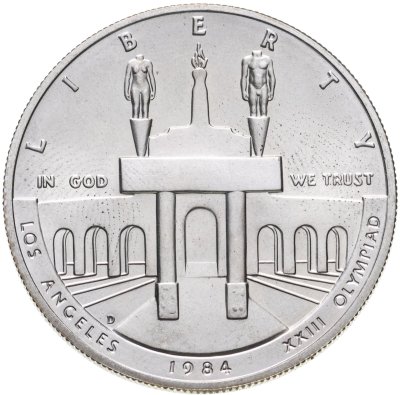 купить США 1 доллар (dollar) 1984 "XXIII летние Олимпийские Игры 1984 в Лос-Анджелесе"