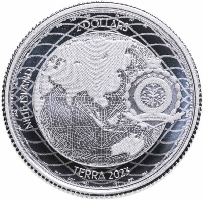 купить Ниуэ 2 доллара 2023 "Земной шар (Terra)"