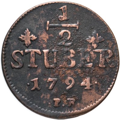 купить Германия, герцогство, Юлих-Берг 1/2 стювера (stuivers, стубера) 1794