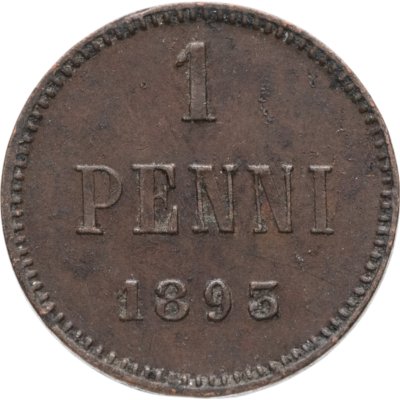 купить 1 пенни 1893, монета для Финляндии