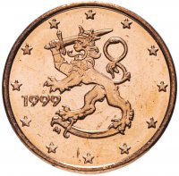 купить Финляндия 1 евро цент (euro cent) 1999