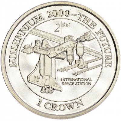 купить Остров Мэн 1 крона 2000 "Миллениум"