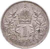 купить Австро-Венгрия 1 крона 1914 год для Австрии