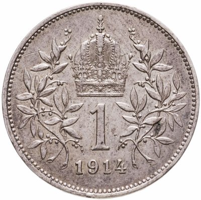 купить Австро-Венгрия 1 крона 1914 год для Австрии