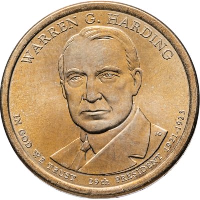 купить США 1 доллар (dollar) 2014 D Президент США - Уоррен Гардинг (1921–1923) знак монетного двора: "D" - Денвер