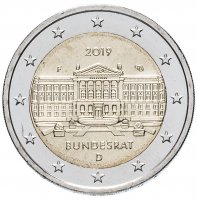 Купить Германия 2 евро 2019 Бундесрат двор F