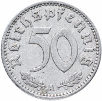 купить Германия (Третий рейх) 50 рейхспфеннигов (reichspfennig) 1940 A