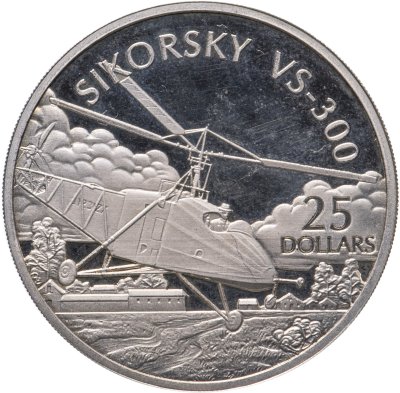 купить Соломоновы острова 25 долларов 2003 "Вертолет Vought-Sikorsky VS-300"