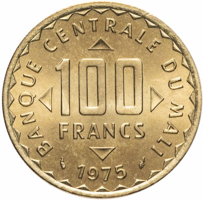 купить Мали 100 франков (francs) 1975