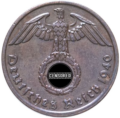 купить Германия, Третий Рейх 1 рейхспфенниг 1940 A бронза
