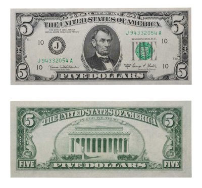 купить США 5 долларов 1969С год (Pick 450d) J-Канзас