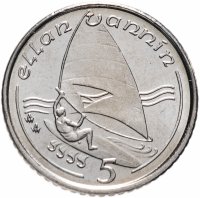 Купить Остров Мэн 5 пенсов (pence) 1993