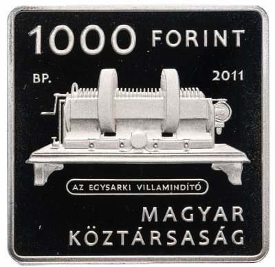 купить Венгрия 1000 форинтов (forint) 2011 Аньош Йедлик - изобретатель динамо-машины